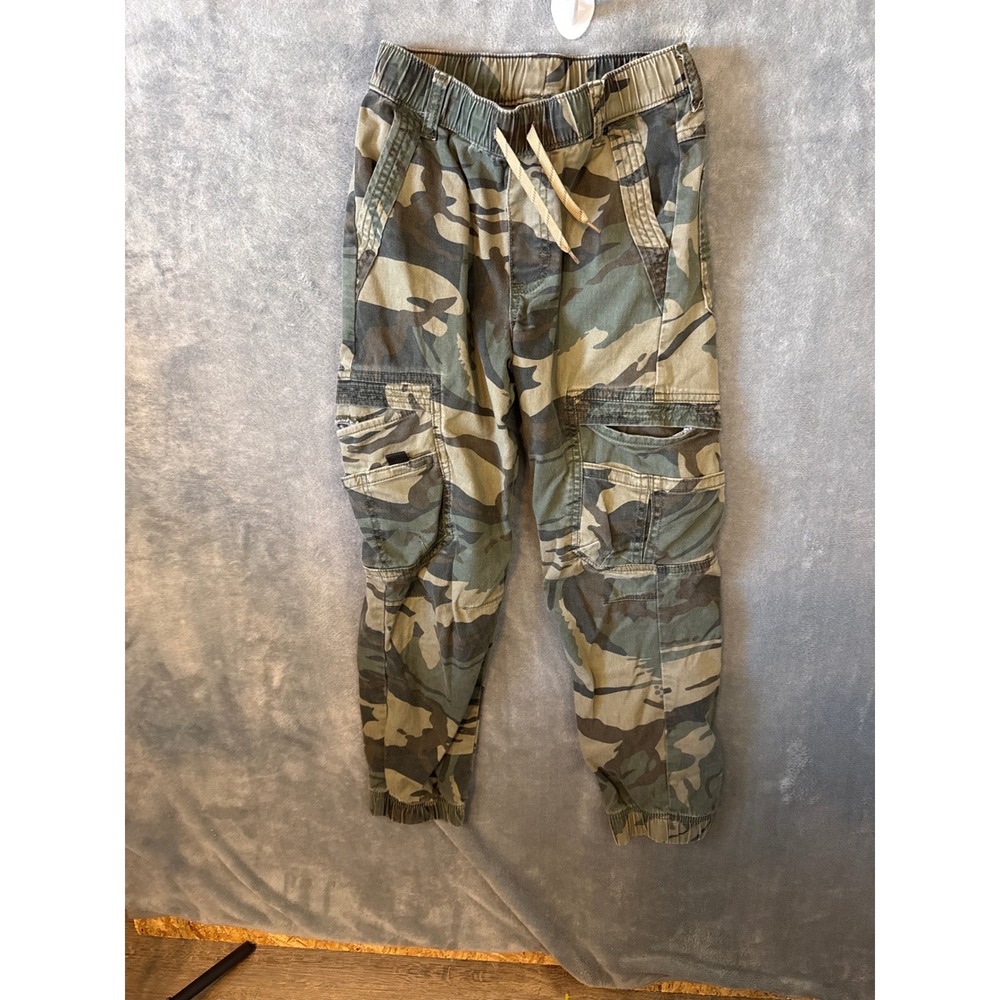 Wrangler Boys Camo Cargo Jogger Pants Green Brown Size 10 Slim 109MGBW7E
